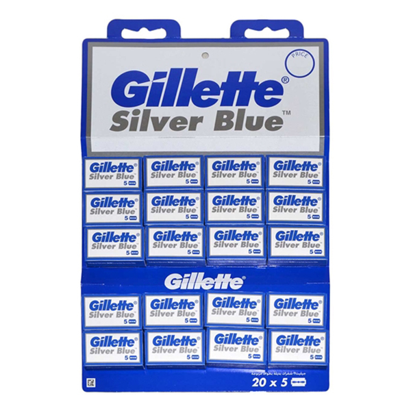 تیغ یدک ژیلت سری silver blue مدل 001 مجموعه 20 عددی